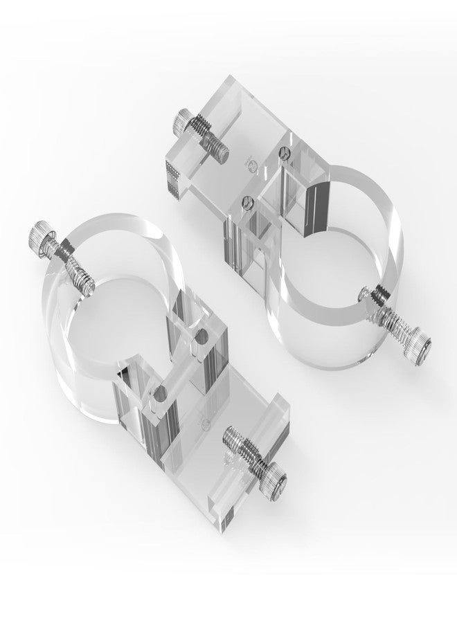 FZONE Detachable Acrylic Bracket - Compact Filter Pipe Holder for Glass & Stainless Steel Aquarium Lily Pipes (M) - Image 1